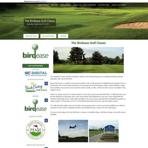 charity golf tournament websites|BirdEase .